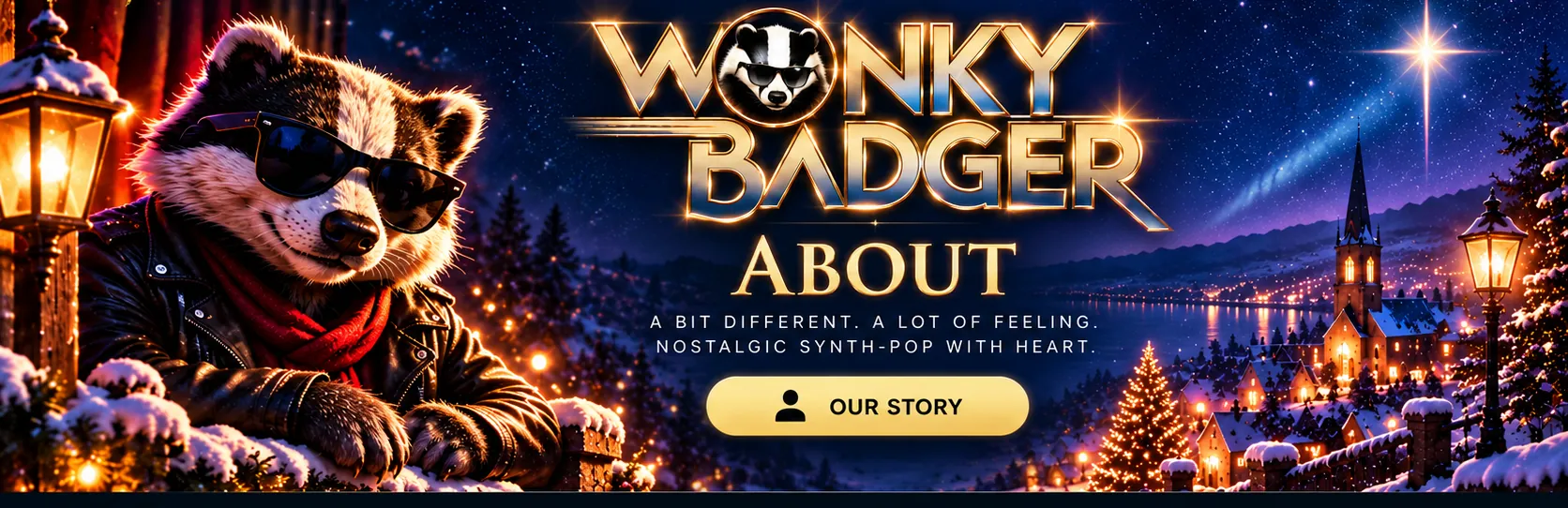 About — Wonky Badger Christmas website artwork