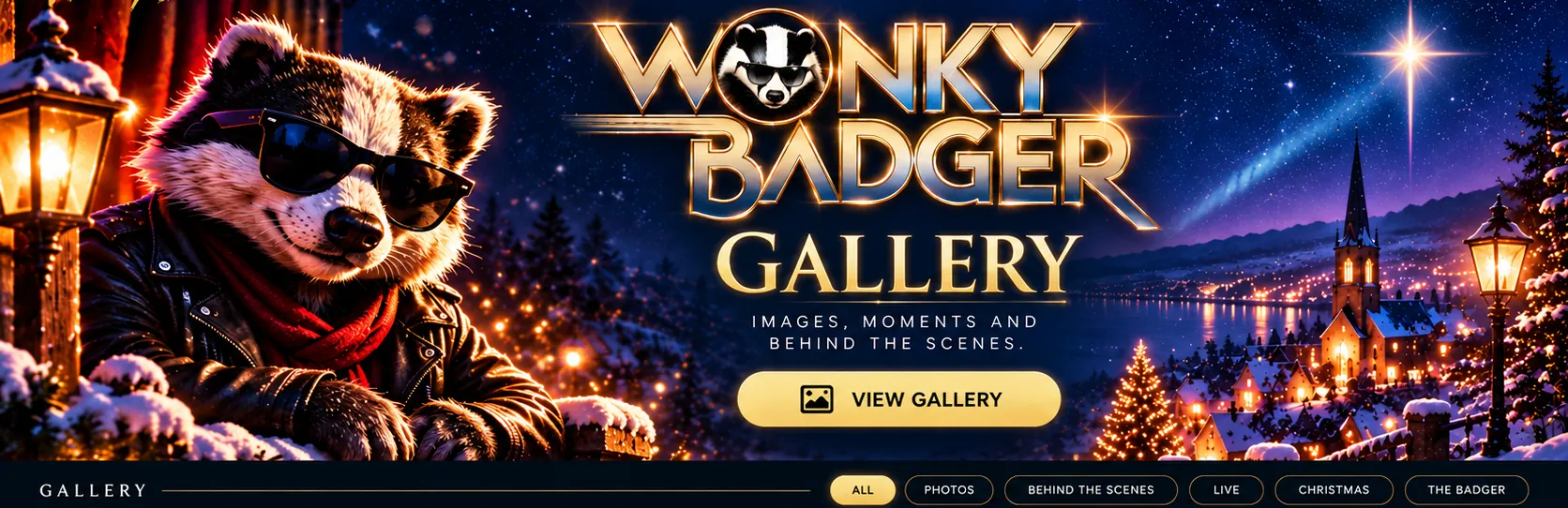 Gallery — Wonky Badger Christmas website artwork