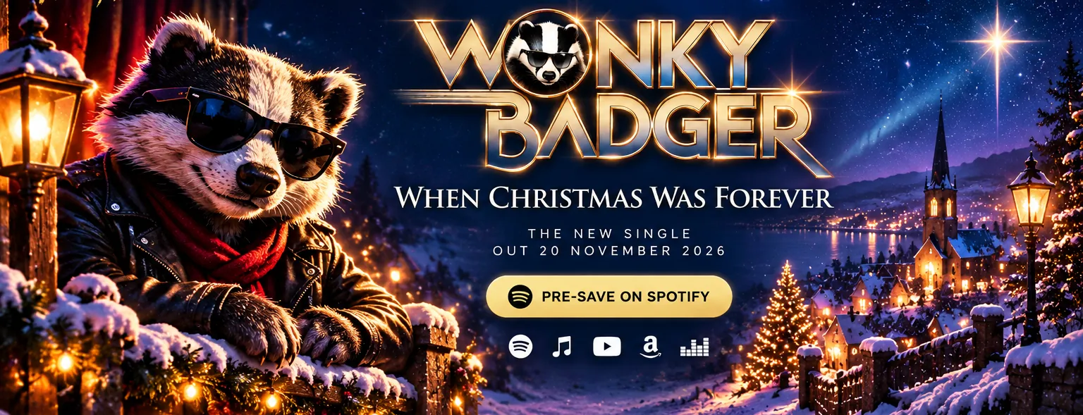 Home — Wonky Badger Christmas website artwork
