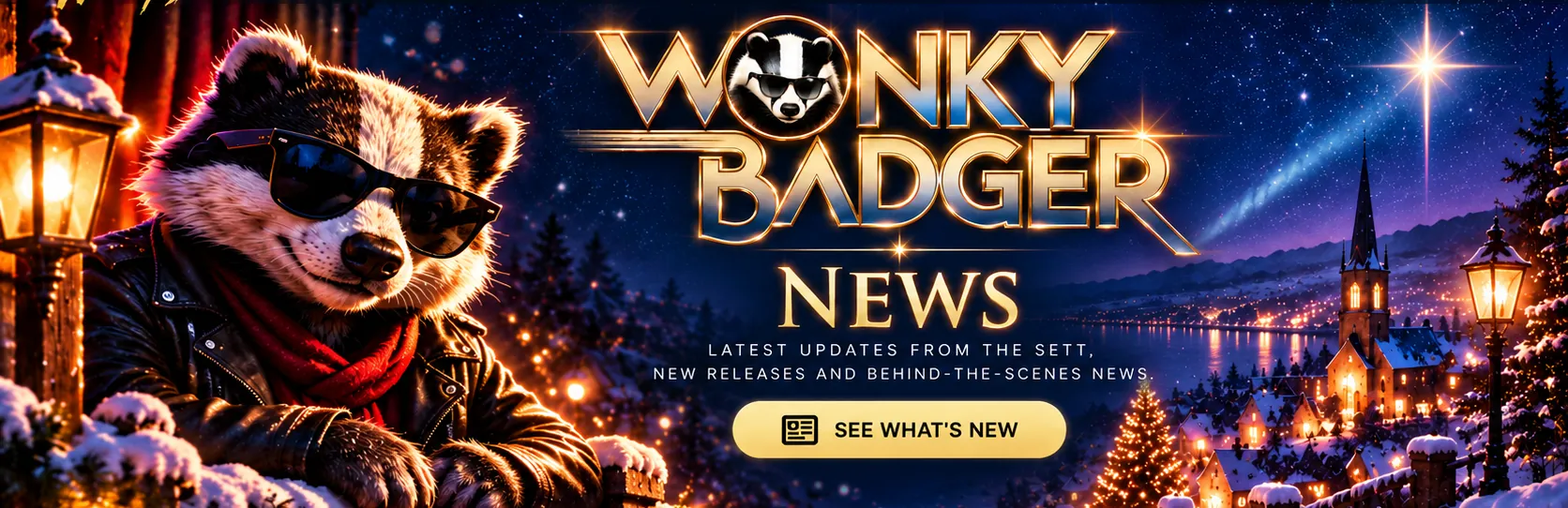 Wonky Badger winter village
